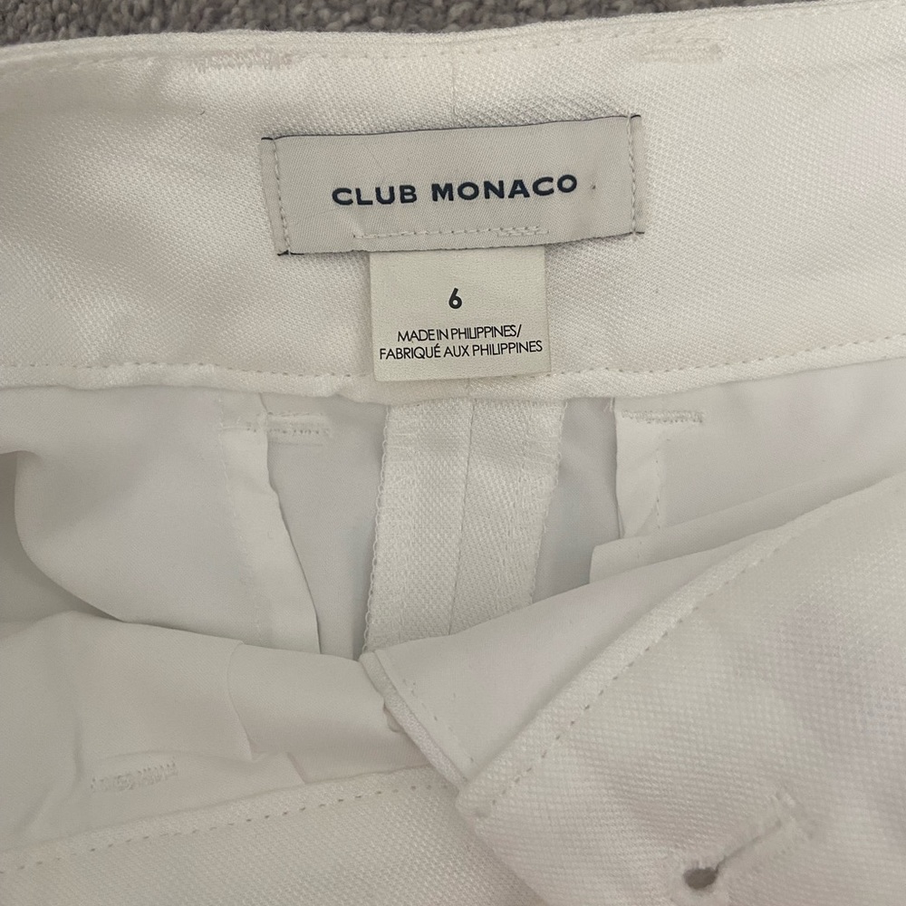 Club Monaco white linen shorts - Picture 3 of 5